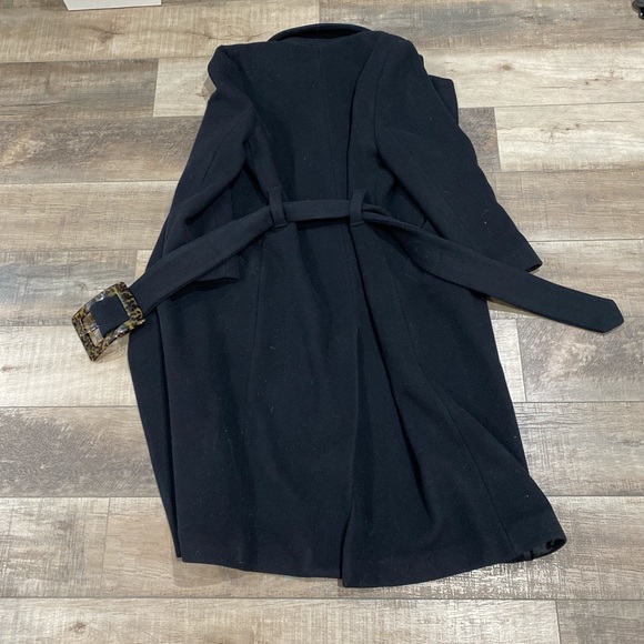 Paris Georgia The Classic Coat black wool trench coat - Picture 9 of 13